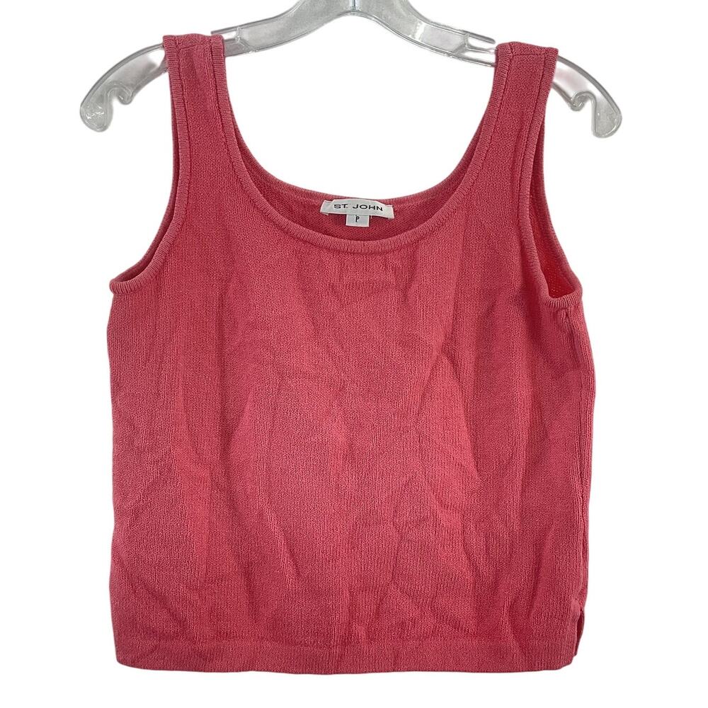St. John Coral/Pink Sweater Tank